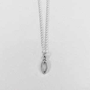 3 for $49 New Silver "O" Initial Necklace